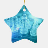 Schach-Match-Verzierung Keramikornament (Hinten)