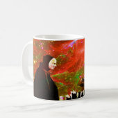 Schach mit dem Tod spielen Kaffeetasse (Vorderseite Links)