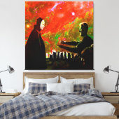 Schach mit dem Tod spielen Leinwanddruck (Insitu (Schlafzimmer))