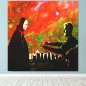 Schach mit dem Tod spielen Leinwanddruck (Insitu (Holzboden))