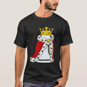 Schach mit Krone und Robe gepaart T-Shirt