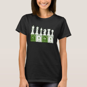 Schach mit periodischen Tabellenelementen lustig S T-Shirt