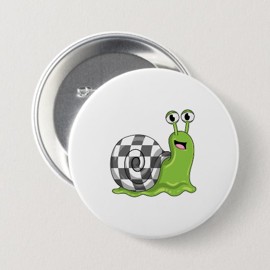 Schach mit Schachbrett Button (Vorne & Hinten)