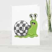 Schach mit Schachbrett Karte (Vorderseite)