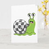 Schach mit Schachbrett Karte (Gelbe Blume)