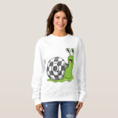 Schach mit Schachbrett Sweatshirt (Vorne ganz)