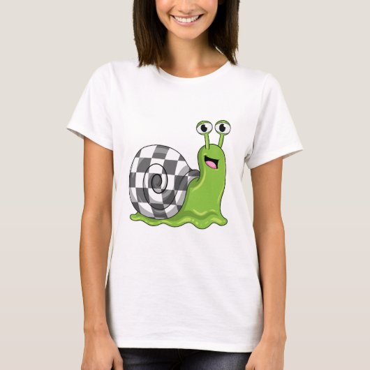 Schach mit Schachbrett T-Shirt (Vorderseite)