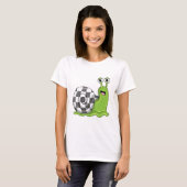 Schach mit Schachbrett T-Shirt (Vorne ganz)