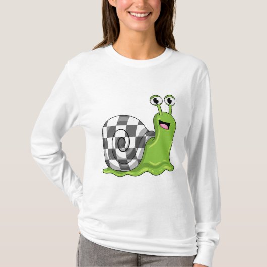 Schach mit Schachbrett T-Shirt (Vorderseite)