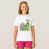 Schach mit Schachbrett T-Shirt (Vorne ganz)