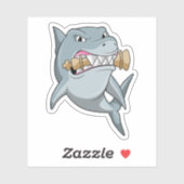 Schach mit Schachstück King Aufkleber (Blatt)