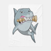 Schach mit Schachstück King Fleecedecke (Vorderseite)