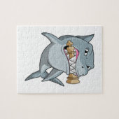 Schach mit Schachstück King Puzzle (Horizontal)