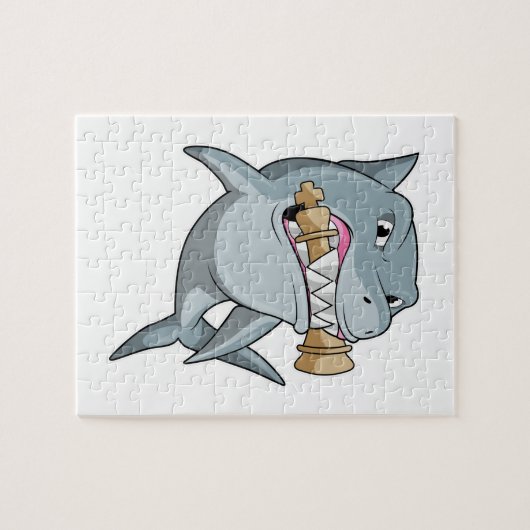 Schach mit Schachstück King Puzzle (Horizontal)