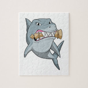 Schach mit Schachstück King Puzzle