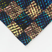 Schach mit schmutziger und kratzer Wirkung, gelb b Fleecedecke (Ecke)