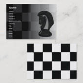 Schach - mollig visitenkarte (Vorne/Hinten)