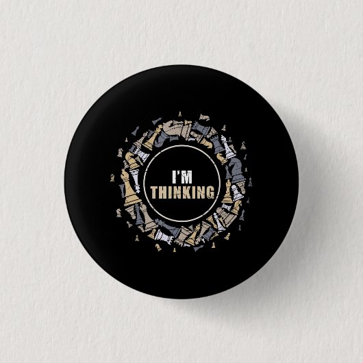 Schach Nerd Schach Lover Geschenk Schach Button (Vorderseite)