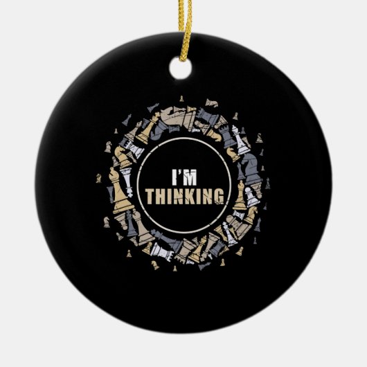 Schach Nerd Schach Lover Geschenk Schach Keramik Ornament (Vorne)