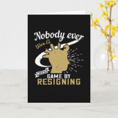 Schach - Niemand hat Schach gewonnen, indem er zur Karte (Gelbe Blume)