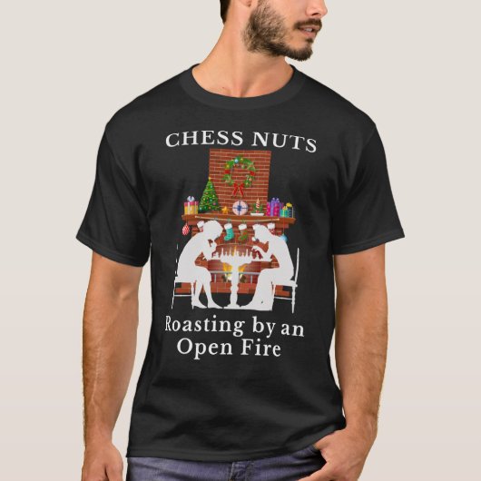Schach Nüsse röstender Junge T-Shirt (Vorderseite)