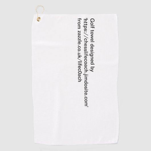 Schach- oder Golfhandtuch (Vorderseite)