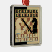 SCHACH ORNAMENT AUS METALL (Rechts)