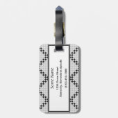 Schach Pad von Kenneth Yoncich Gepäckanhänger (Rückseite vertikal)