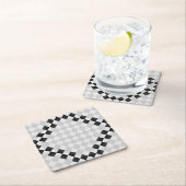 Schach Pad von Kenneth Yoncich Rechteckiger Pappuntersetzer (Vor Ort)