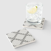 Schach Pad von Kenneth Yoncich Steinuntersetzer (Seitenansicht)