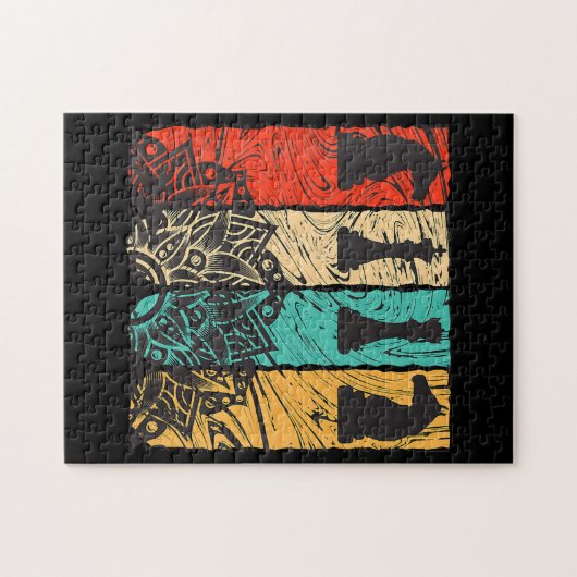 Schach - perfekte Schachfreunde Puzzle (Horizontal)