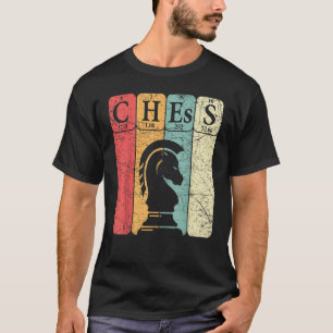 Schach Periodensystem Elemente Nerd Schachspieler T-Shirt