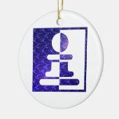 Schach Pfand-Reflexions-Verzierung Keramik Ornament (Links)