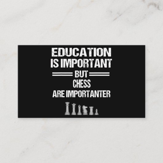 Schach Piece Bildung Spaß Sarcastic Funny Christ Begleitkarte (Vorderseite)