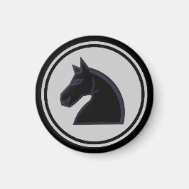 Schach Piece Black Knight Magnet