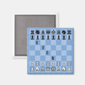 Schach Piece Board Magnet (Vorderseite/Rückseite)