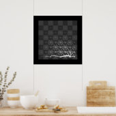 Schach Piece Journeys (Weißer König) Poster (Küche)