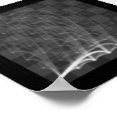 Schach-Piece-Reisen (schwarze und weiße Stücke) Poster (Ecke)