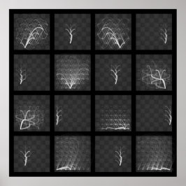 Schach-Piece-Reisen (Weiße Stücke, Platz) Poster