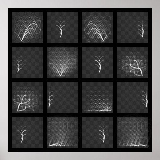 Schach-Piece-Reisen (Weiße Stücke, Platz) Poster (Vorne)