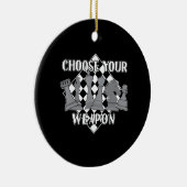 Schach-Piece-Spielstrategie verschenkt einen Schac Keramik Ornament (Rechts)