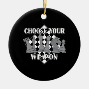 Schach-Piece-Spielstrategie verschenkt einen Schac Keramik Ornament