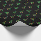 Schach-Piece Weihnachtsbaum Geschenkpapier (Ecke)