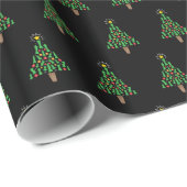 Schach-Piece Weihnachtsbaum Geschenkpapier (Rolleneckpunkt)