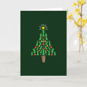 Schach-Piece Weihnachtsbaum Karte (Gelbe Blume)