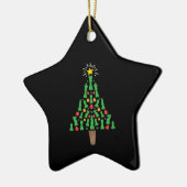 Schach-Piece Weihnachtsbaum Keramik Ornament (Links)