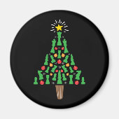 Schach-Piece Weihnachtsbaum Magnet (Vorne)