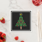 Schach-Piece Weihnachtsbaum Serviette (Beispiel)