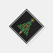 Schach-Piece Weihnachtsbaum Serviette (Ecke)