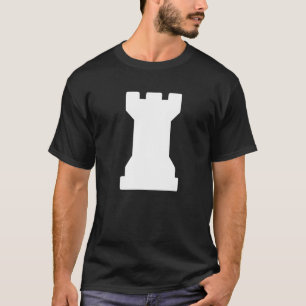 Schach Piece White Rook Schach Club Rook White Sch T-Shirt